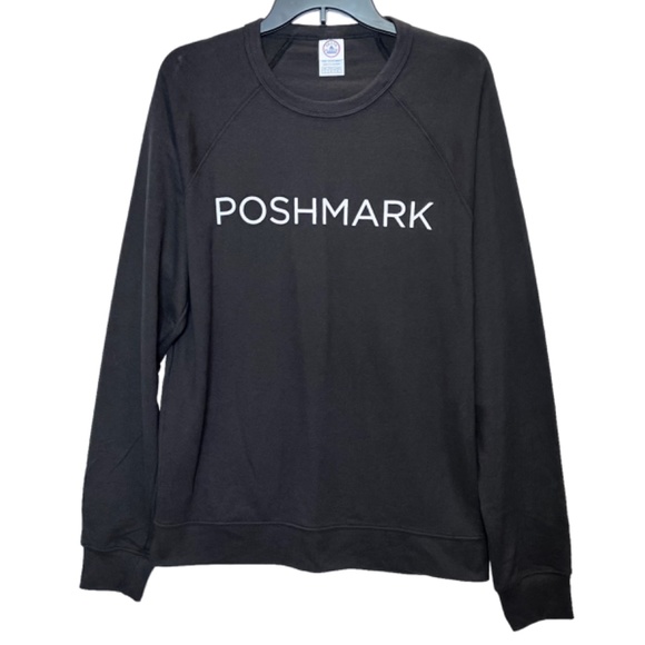 POSHMARK Long Sleeve Black Sweatshirt Large - Picture 4 of 6